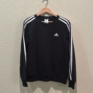 Adidas black/white-line sweater shirt